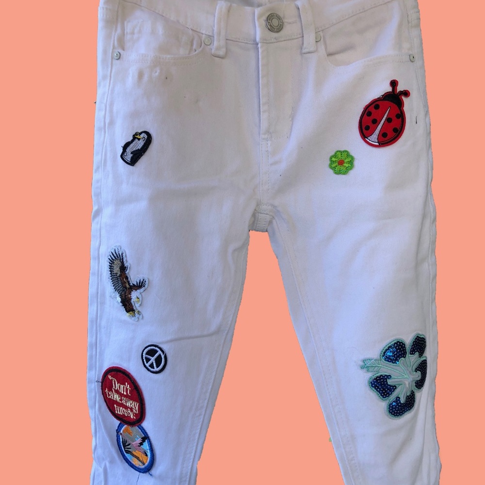 Women’s jeggings with patches, warm once, size 1 - Picture 2 of 5
